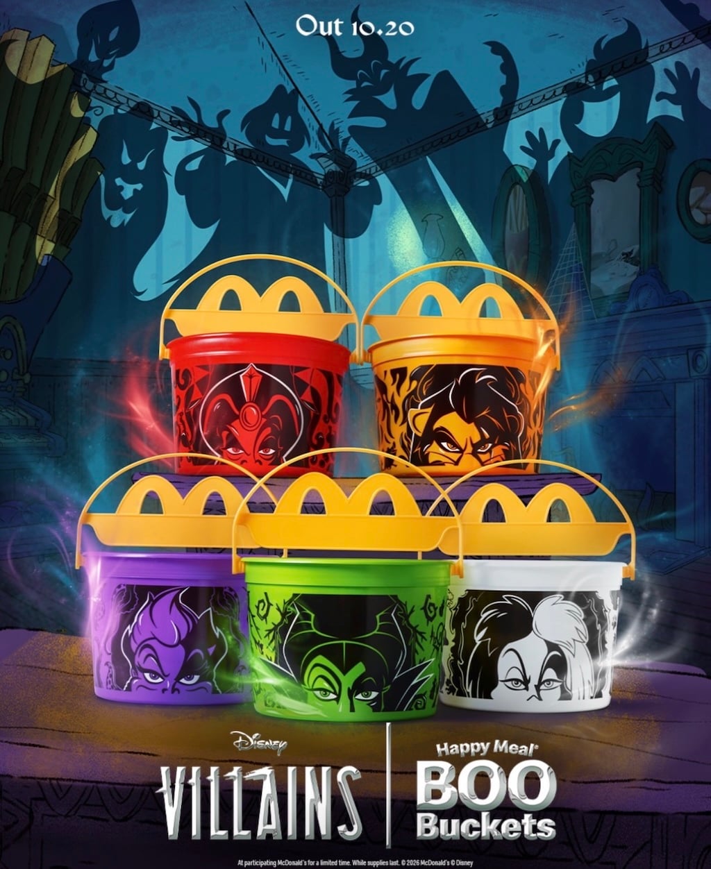 NEW Disney Villains Boo Buckets Coming to McDonald’s NEXT WEEK