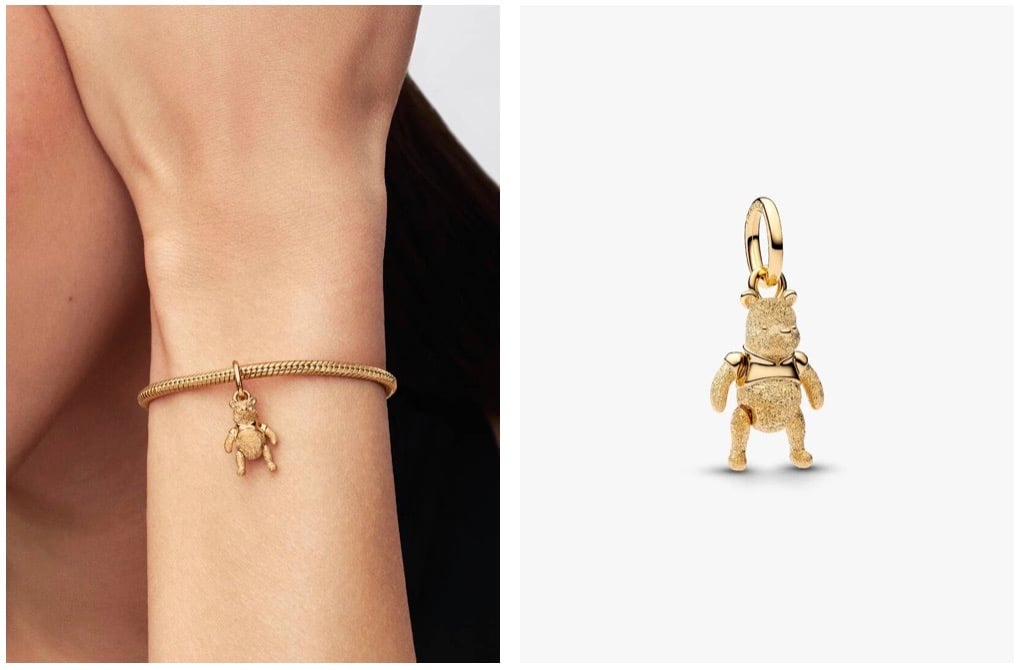 Pandora Disney Pooh Large | WDWINFO.COM Unique New Pandora x Disney & MARVEL Charms & Rings Pandora Disney Pooh Large