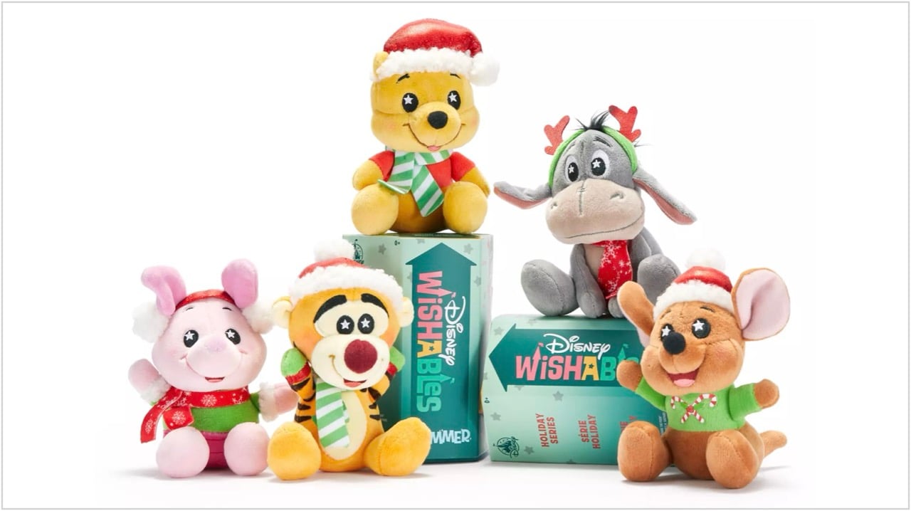 Adorable New Disney Wishables Winnie the Pooh Holiday Wishables Holiday Disney 2026 Large