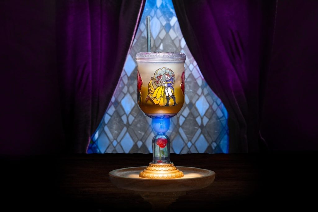 be our guest restaurant goblet - 1 | WDWINFO.COM NEW Light-Up ‘Beauty and the Beast’ Goblet Coming to Magic Kingdom be our guest restaurant goblet - 1
