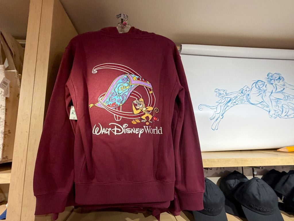 carpet and abu hoodie | WDWINFO.COM New Disney Merch Alert: Aladdin Apparel at Hollywood Studios carpet and abu hoodie