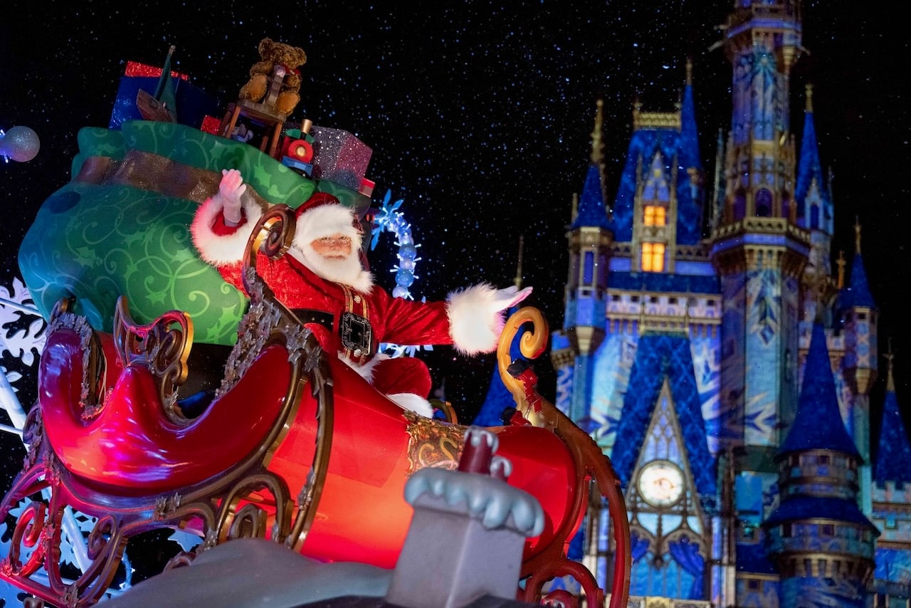 Over HALF of 2026 Mickey’s Very Merry Christmas Party Dates Now SOLD OUT! mvmcp santa sleigh cinderella castle - 1